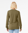 Unisex Triblend Long Sleeve OLIVE TRIBLEND Back